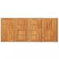 Preview: Gartentisch mit Akazienholz-Platte 190x80x74 cm Poly Rattan