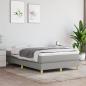 Preview: Boxspringbett mit Matratze Hellgrau 120x190 cm Stoff