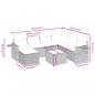 Preview: 8-tlg. Garten-Sofagarnitur mit Kissen Grau Poly Rattan