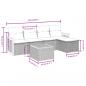 Preview: 6-tlg. Garten-Sofagarnitur mit Kissen Beige Poly Rattan