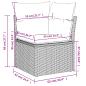 Preview: ARDEBO.de - 12-tlg. Garten-Sofagarnitur mit Kissen Beige Poly Rattan