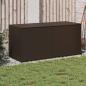 Preview: ARDEBO.de - Gartentruhe Braun 283L Poly Rattan