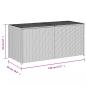 Preview: Gartentruhe Braun 283L Poly Rattan