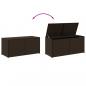Preview: Gartentruhe Braun 283L Poly Rattan