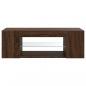 Preview: TV-Schrank mit LED-Leuchten Braun Eichen-Optik 90x39x30 cm