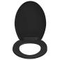 Preview: Toilettensitz mit Absenkautomatik und Quick-Release Schwarz