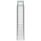 Preview: Gabionen mit Hochbogen 4 Stk. 300x50x220/240cm Verzinktes Eisen