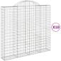 Preview: Gabionen mit Hochbogen 10Stk. 200x50x180/200cm Verzinktes Eisen