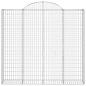 Preview: Gabionen mit Hochbogen 10Stk. 200x50x180/200cm Verzinktes Eisen