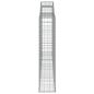 Preview: Gabionen mit Hochbogen 9 Stk. 300x30x140/160cm Verzinktes Eisen