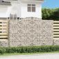 Preview: ARDEBO.de - Gabionen mit Hochbogen 3 Stk. 300x50x200/220cm Verzinktes Eisen