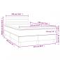 Preview: Boxspringbett mit Matratze & LED Hellgrau 120x190 cm Stoff