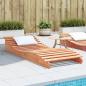 Preview: ARDEBO.de - Sonnenliege Wachsbraun 205x80x31,5 cm Massivholz Kiefer