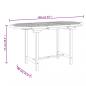 Preview: Gartentisch Ausziehbar 110-160x80x75 cm Massivholz Teak