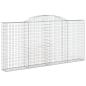 Preview: Gabionen mit Hochbogen 10 Stk 300x30x140/160cm Verzinktes Eisen