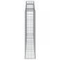 Preview: Gabionen mit Hochbogen 10 Stk 300x30x140/160cm Verzinktes Eisen