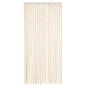 Preview: Fliegenvorhang Beige und Weiß 100x230 cm Chenille