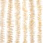 Preview: Fliegenvorhang Beige und Weiß 100x230 cm Chenille