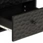 Preview: Nachttische 2 Stk. Schwarz 40x33x46 cm Massivholz Mango