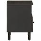 Preview: Nachttische 2 Stk. Schwarz 40x33x46 cm Massivholz Mango