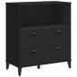 Preview: Bücherschrank VIKEN Schwarz 80x40x90 cm Holzwerkstoff