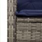 Preview: 9-tlg. Garten-Essgruppe mit Kissen Beige Poly Rattan