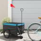 Preview: ARDEBO.de - Fahrradanhänger Schwarz und Blau 30 kg Eisen