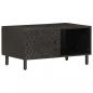 Preview: ARDEBO.de - Couchtisch Schwarz 80x50x40 cm Massivholz Mango