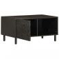 Preview: Couchtisch Schwarz 80x50x40 cm Massivholz Mango