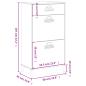 Preview: Schuhschrank VIKEN Anthrazit Holzwerkstoff