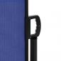 Preview: Seitenmarkise Ausziehbar Blau 160x500 cm