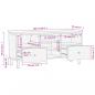 Preview: TV-Schrank 100x33x46 cm Massivholz Mango