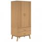 Preview: Kleiderschrank OLDEN Braun 76,5x53x172 cm Massivholz Kiefer