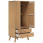 Preview: Kleiderschrank OLDEN Braun 76,5x53x172 cm Massivholz Kiefer