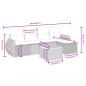 Preview: 6-tlg. Garten-Sofagarnitur mit Kissen Schwarz Poly Rattan