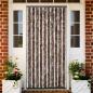 Preview: ARDEBO.de - Fliegenvorhang Beige und Hellbraun 100x230 cm Chenille