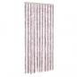 Preview: Fliegenvorhang Silbergrau und Rosa 90x220 cm Chenille