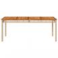 Preview: Gartentisch Beige 180x90x75 cm Poly Rattan Akazienholz
