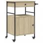 Preview: Küchenwagen Sonoma-Eiche 56x43x89,5 cm Holzwerkstoff
