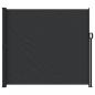 Preview: ARDEBO.de - Seitenmarkise Ausziehbar Schwarz 180x600 cm