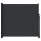 Preview: Seitenmarkise Ausziehbar Schwarz 180x600 cm