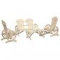 Preview: ARDEBO.de - 4-tlg. Garten-Lounge-Set Massivholz Tanne
