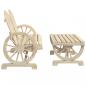 Preview: 4-tlg. Garten-Lounge-Set Massivholz Tanne