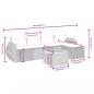 Preview: 6-tlg. Garten-Sofagarnitur mit Kissen Beige Poly Rattan