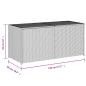 Preview: Gartentruhe Beige 283L Poly Rattan