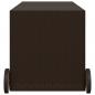 Preview: Gartentruhe mit Rollen Braun 283L Poly Rattan