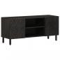 Preview: ARDEBO.de - TV-Schrank Schwarz 105x33x46 cm Massivholz Mango