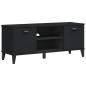 Preview: Schuhbank VIKEN Schwarz 106x35x45 cm Holzwerkstoff