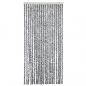 Preview: Fliegenvorhang Grau, Schwarz und Weiß 56x200 cm Chenille