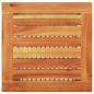 Preview: Gartentisch Grau 40x40x42 cm Poly Rattan Akazienholz